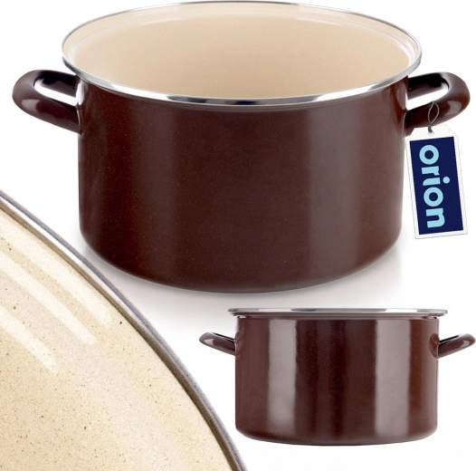 Durable enamel and stainless-steel rim