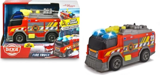 Ugunsdzēsēju auto 15 cm ar gaismām un skaņām