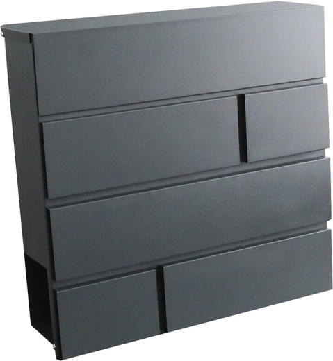 Pastkastīte BRICKS antracīta 370 × 370 × 105 mm
