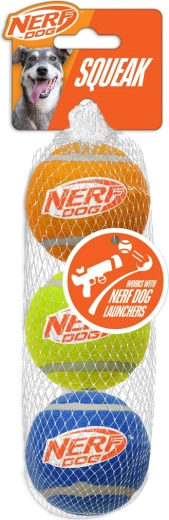 Nerf Dog pīkstošas tenisa bumbiņas suņiem, 3 gab.