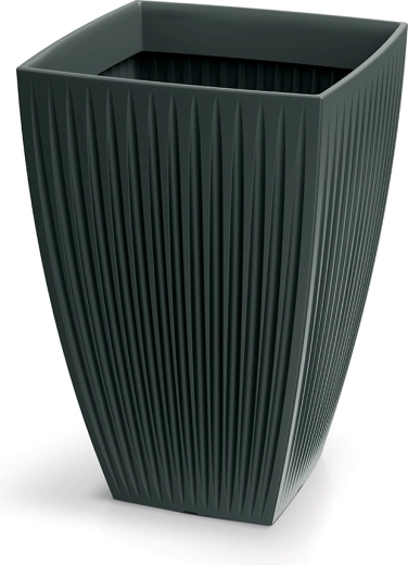 Tall Square Planter Latia Square High 40 × 40 × 58 cm anthracite