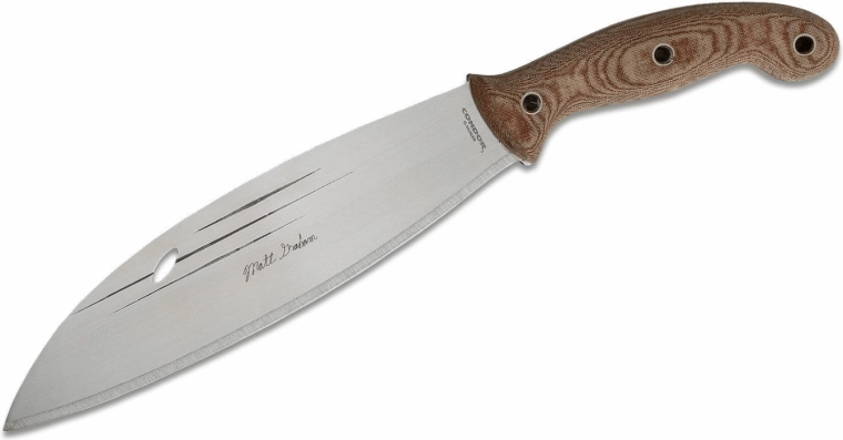 Condor Primitive Bush Mondo āra nazis 25,4 cm, brūns, Micarta, ādas maksts