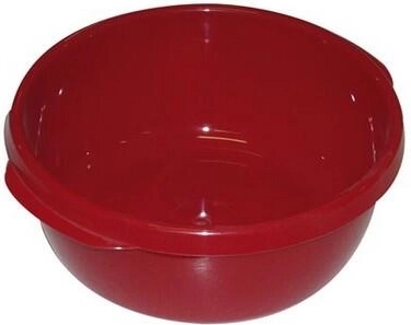 Plastic bowl with handles 20 cm, assorted colors