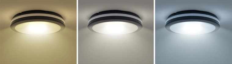 3CCT – choose the light color to match the mood and the space