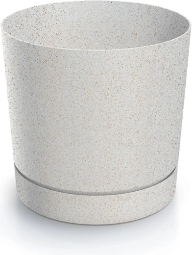Tubo P Eco Wood Flowerpot 17.8 cm white