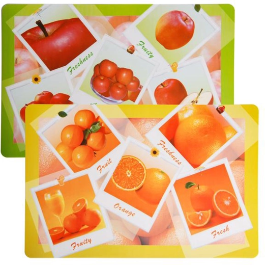 TORO Plastic Placemat with Fruit Motif 28 × 43 cm - 1 piece