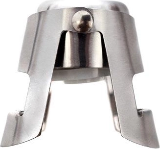 CULINARIA Champagne Stopper, Stainless Steel with Silicone Seal
