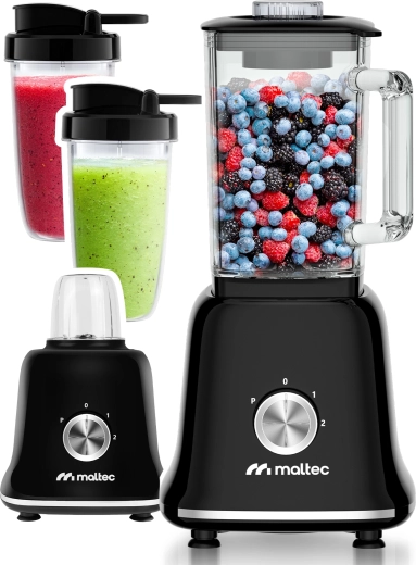 MalTec galda blenderis 1800 W ar stikla krūzi un piederumiem
