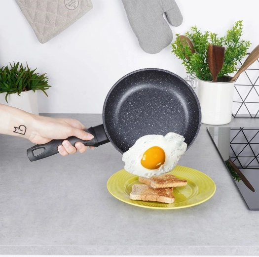 Non-stick granite surface for healthier cooking