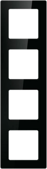 Avatto quadruple switch frame – Black