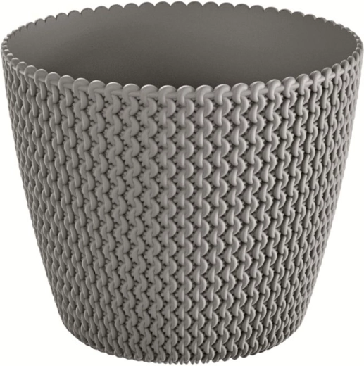 Puķu pods Splofy pelēks akmens 18,7 cm
