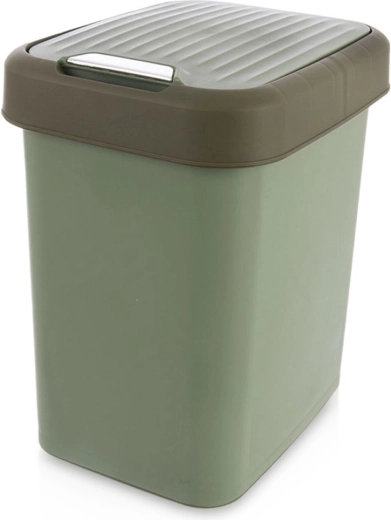 Plastmasas atkritumu tvertne 12 l, zaļa