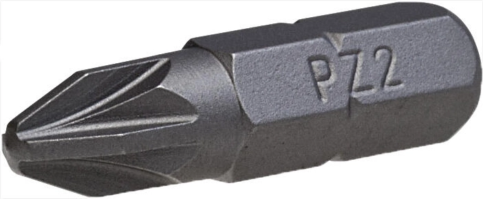 Pozidriv Bit PZ1×25 mm, set of 3 pcs STALCO