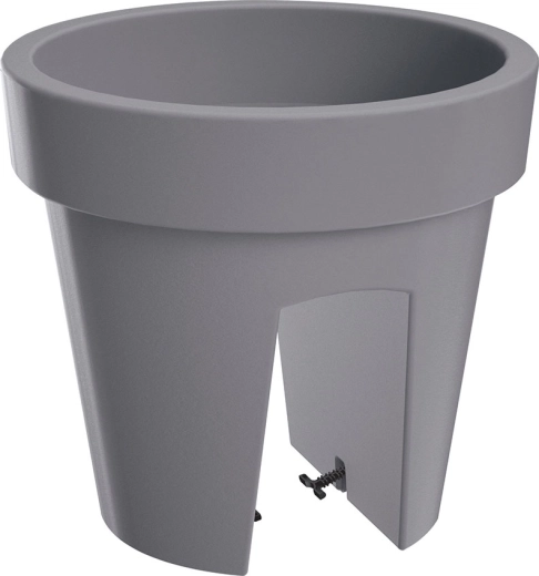 Puķu pods margai Lofly Railing 24,5 cm – pelēks akmens