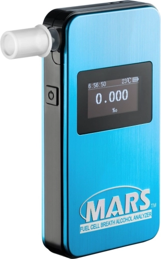 Electrochemical alcohol tester Alcovisor Mars BT blue