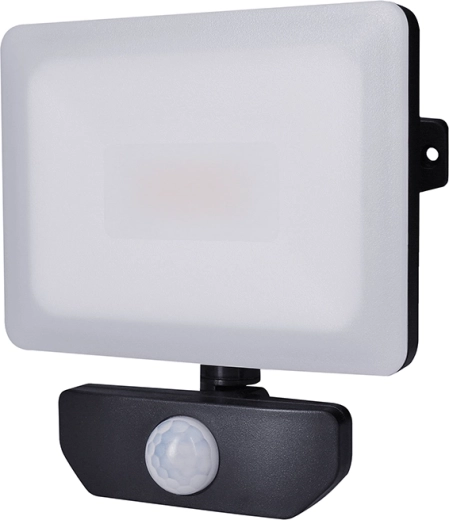 Solight LED floodlight Quick with motion sensor 20 W, 1700 lm, 4000 K, IP44, black