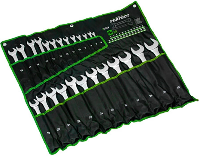 Stalco polished combination wrench set 6–22 mm (8 pcs)
