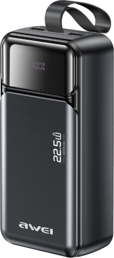 Powerbanka Awei PA-105 40 000 mAh 22,5 W ar PD un LED displeju – 1 gab.