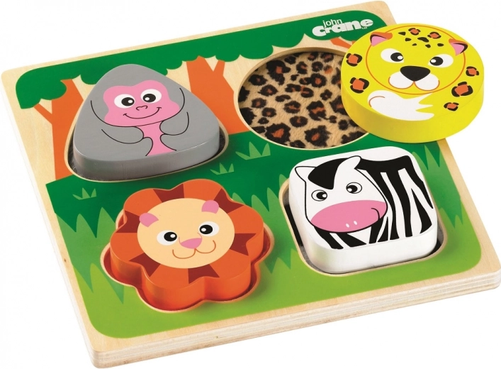Tidlo Safari Wooden Sensory Insert Puzzle
