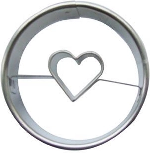 Cookie Cutter – Round with Heart