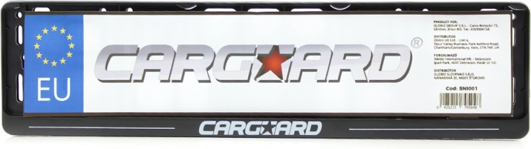 Plastmasas numura zīmes rāmis CARGUARD, 2 gabali
