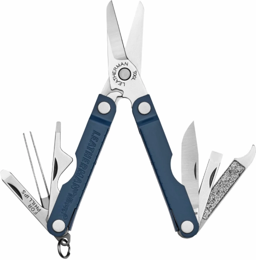 Leatherman Micra kabatas instrumentu multitūlis, jūras zilā krāsā, 10 funkcijas
