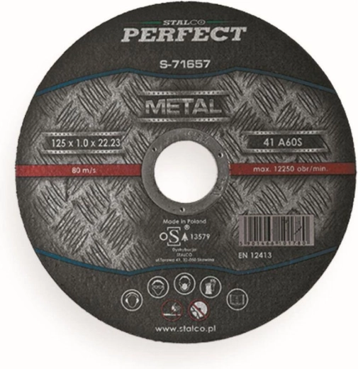 Griešanas disks tēraudam un nerūsējošajam tēraudam 150 × 1,5 × 22,23 mm STALCO