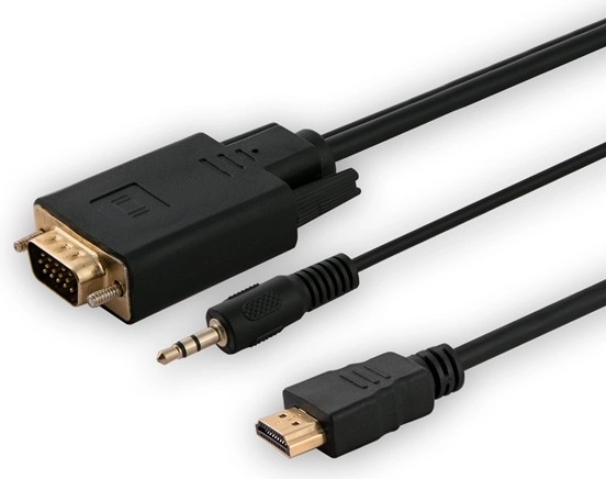 HDMI uz VGA adapteris ar audio, 1,8 m