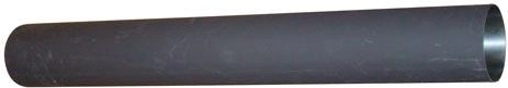Flue pipe 120 mm, length 750 mm, steel 1.5 mm, black