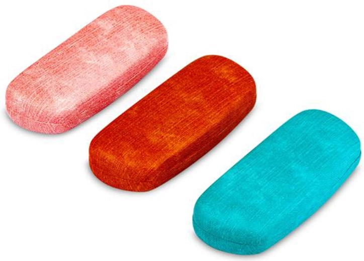 Glasses Case, Hard Travel Case, 15.9 × 6.7 × 4.1 cm (assorted colors)