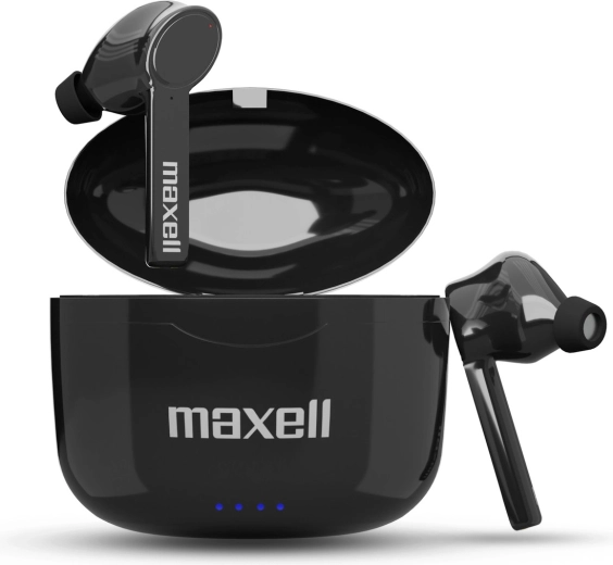 Maxell BT Dynamic+ TWS Wireless Earbuds, Black