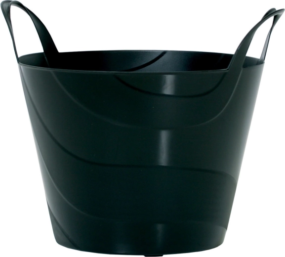 Universal plastic bag 15 l – black, diameter 33.8 cm