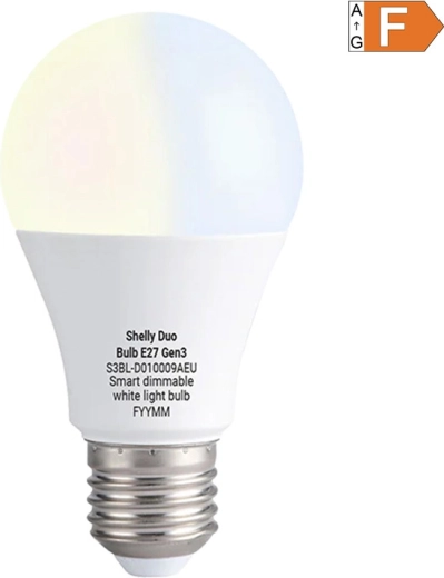 Shelly Duo Bulb Gen3 viedā LED spuldze E27