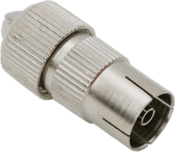 Metal TV coaxial socket