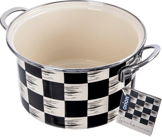 Durable enamel with stainless-steel rim