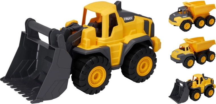 Būvniecības kravas auto 26 cm – dažādu veidu mikss