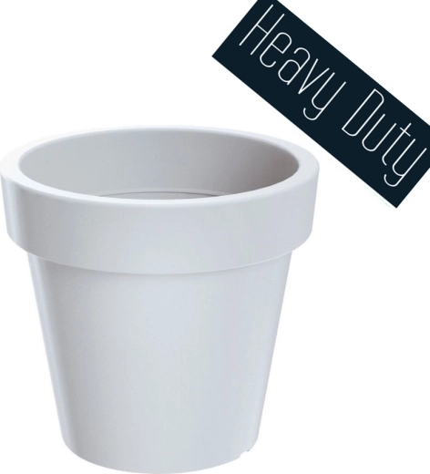 Puķu pods Lexo Round 60 cm balts