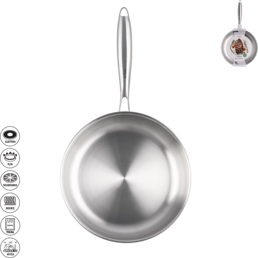 Orion Steela nerūsējošā tērauda panna 26 cm