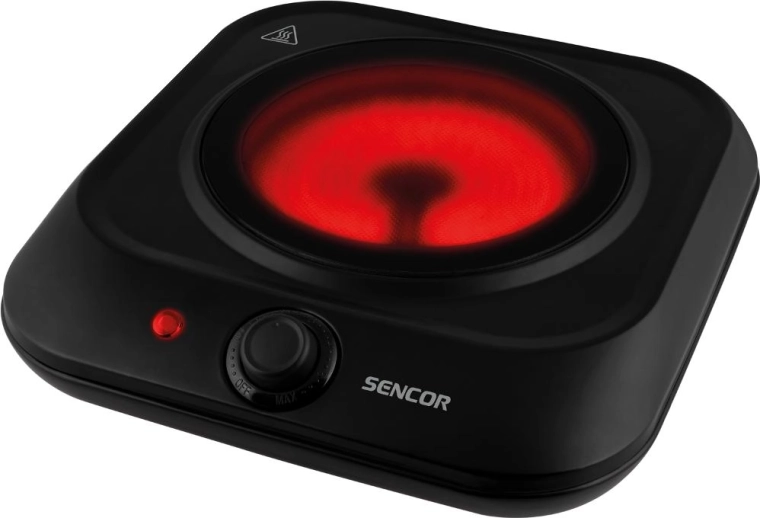 Sencor Single-Burner Glass-Ceramic Hot Plate