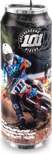 700 ml Can-Shaped Thermo Mug with Motocross Design