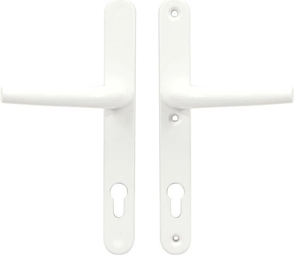 Apmale plastmasas durvīm rokturis/rokturis 92 mm baltā krāsā RICHTER