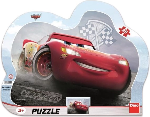 Dino puzle Cars 3: Zibens Makvīns – 25 gabaliņi