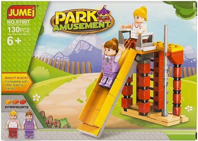 Jumei būvkomplekts Atrakciju parks 130 detaļas (25 × 18 cm) - 1 gab.
