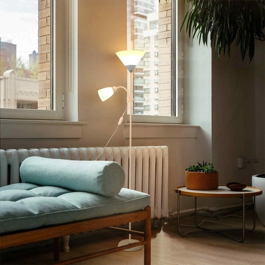 Elegant addition next to a sofa