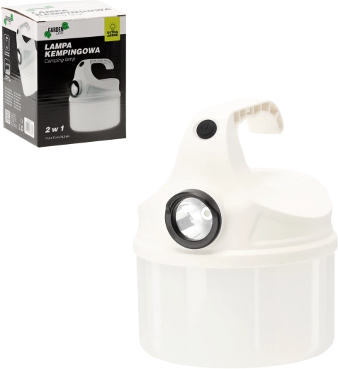 Kempinga LED lampa 2 vienā 11,4 × 11,4 × 15,2 cm