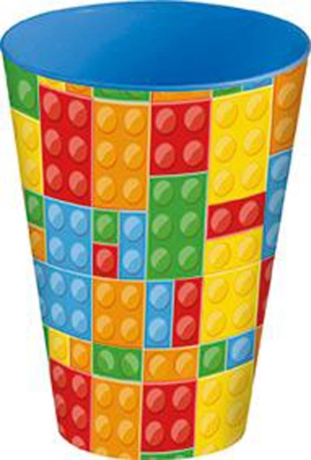 Plastmasas krūze 430 ml ar kauliņu motīvu
