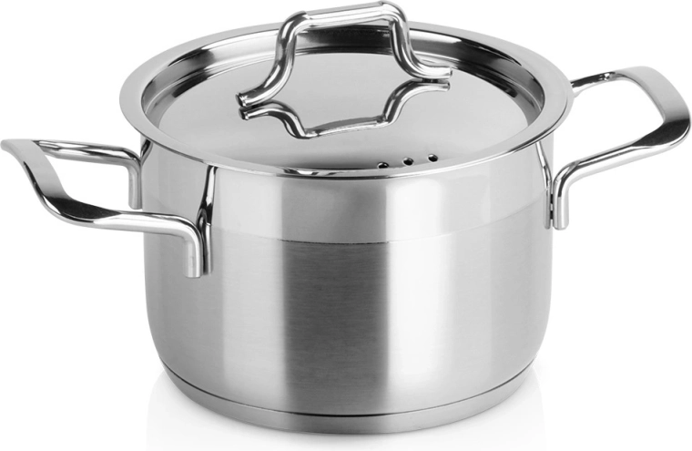 Nerūsējošā tērauda katls ar vāku Anett 14 cm, 1,5 l