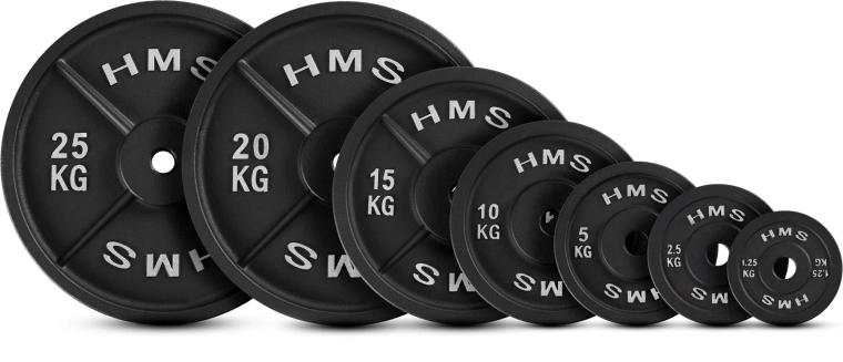 HMS čuguna svaru disks 1,25 kg (31 mm)