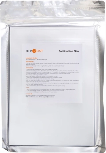 HTVRONT A4 sublimation film transparent (21 × 29.72 cm)