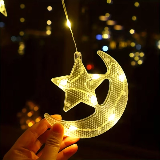 Magical star and moon motif